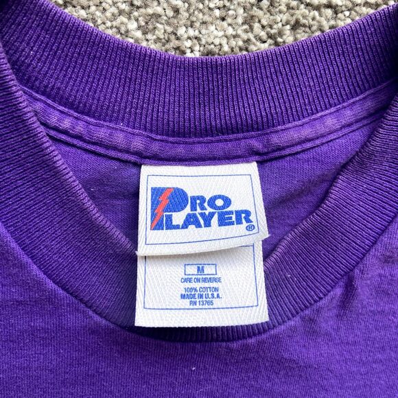 VINTAGE PRO LAYER MINNESOTA VIKINGS FOOTBALL SINGLE STITCH TEE SHIRT USA SZ M - Picture 3 of 7